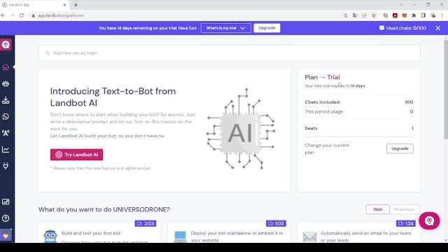 10.3 Ejemplo de CHATBOT con LandBot.io